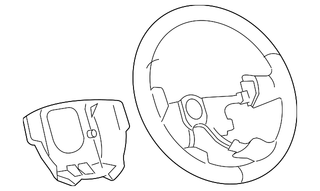 15793344 Деталь STEERING WHEEL