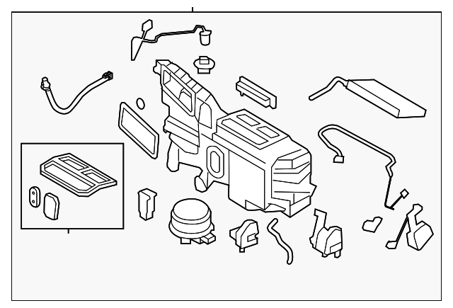 CT4Z-19B555-G Деталь EVAPORATOR ASSY