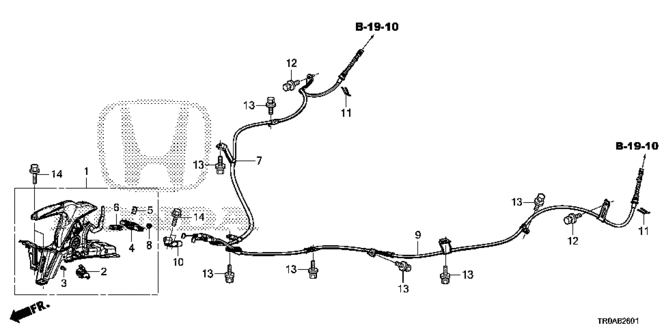 CIVIC SEDAN PARKING BRAKE (DISK)