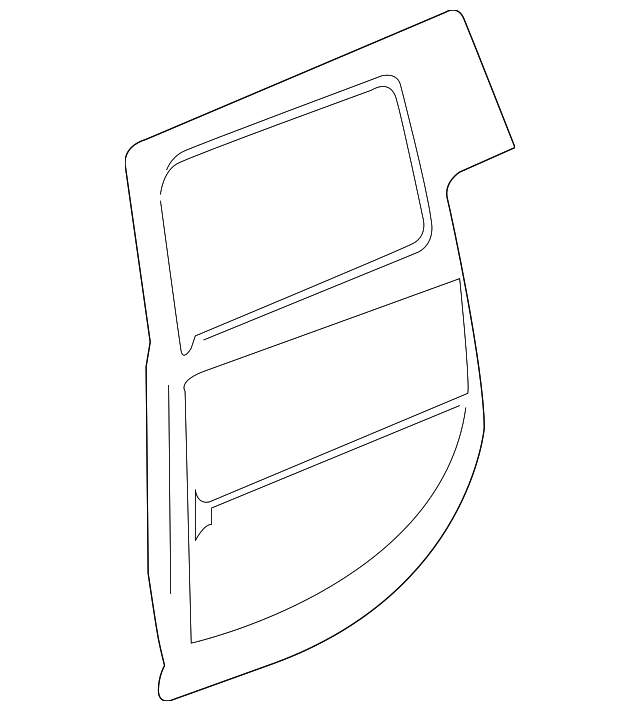 10396625 Деталь DOOR SHELL, LEFT