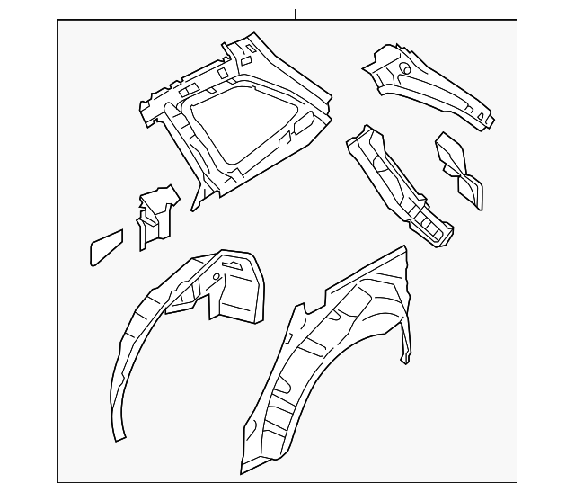 51510AJ03A9P Деталь INNER PANEL ASSY, LEFT
