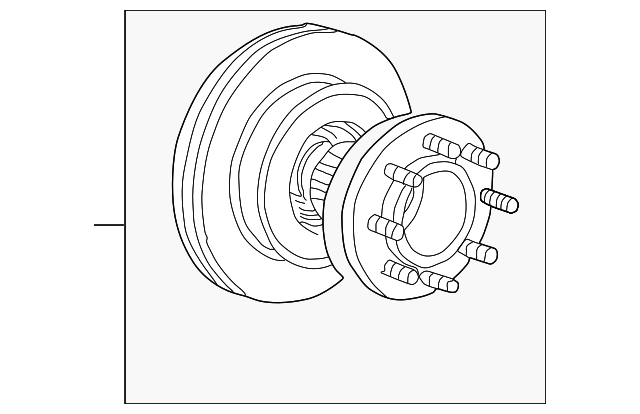 AC3Z-1104-C HUB & ROTOR, RIGHT