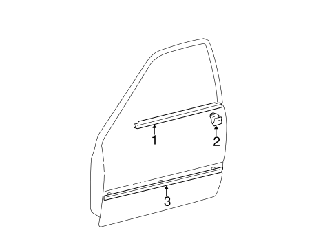 Camry EXTERIOR TRIM - FRONT DOOR