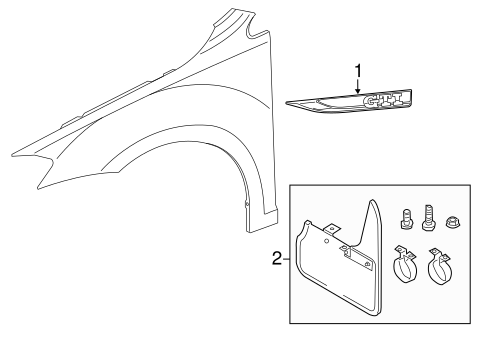 GTI EXTERIOR TRIM - FENDER