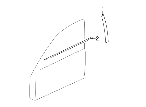 Lancer EXTERIOR TRIM - FRONT DOOR