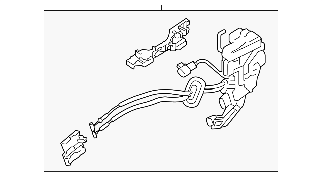 81320-4C500 LOCK, RIGHT