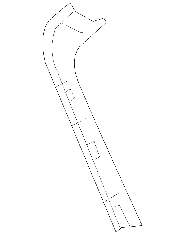 51-49-7-164-886 SIDE GATE TRIM, RIGHT