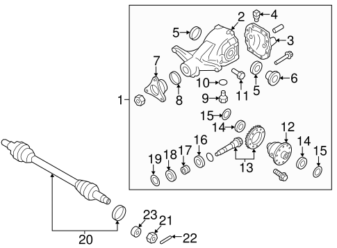 Genesis AXLE & DIFFERENTIAL