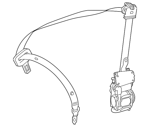 172-860-28-85-9C94 Деталь SEAT BELT ASSY, RIGHT