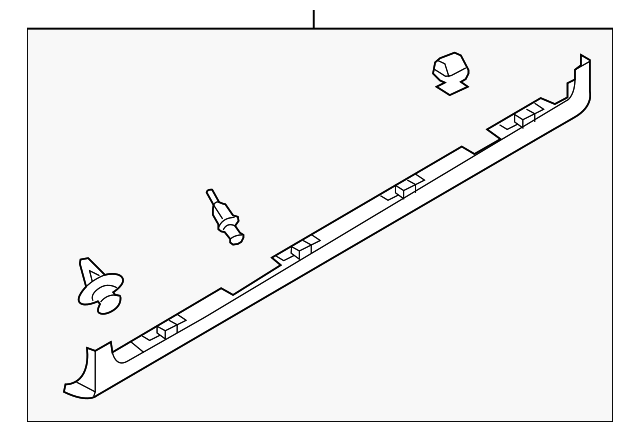 GP9A-51-P40F-01 Деталь ROCKER MOLDING, RIGHT