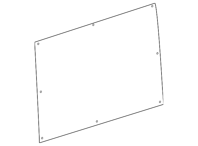 90669246017J69 Деталь CENTER PANEL, LEFT
