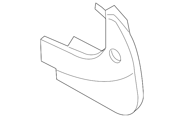 86841-3W050 Деталь MUD GUARD, LEFT