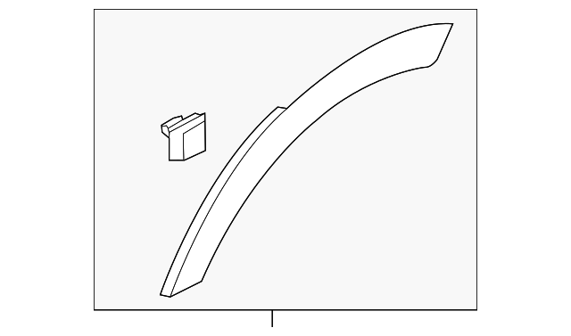 87742-3W000 Деталь WHEEL FLARE, RIGHT