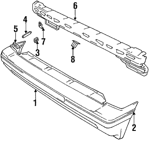 Tracker BUMPER & COMPONENTS - REAR