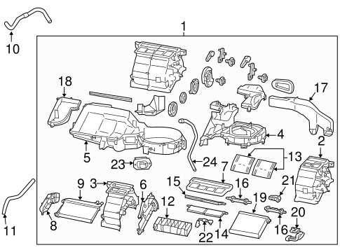FR-S EVAPORATOR & HEATER COMPONENTS