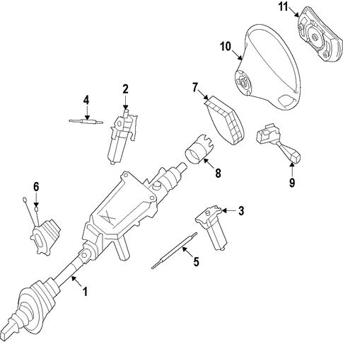 S400 STEERING COLUMN
