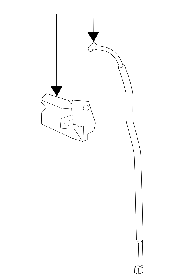 19316963 Деталь UPPER LATCH, LEFT