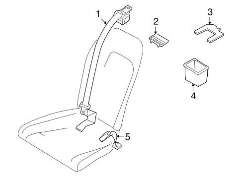 GT-R REAR SEAT BELTS