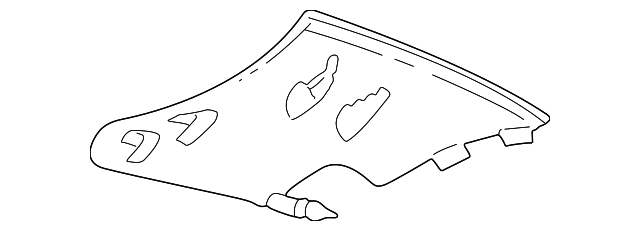 215-690-61-25-7D85 UPPER QTR TRIM, LEFT