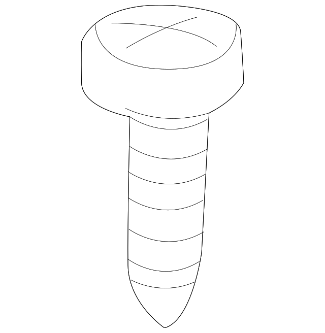 202-990-03-17 LOWER QTR TRIM SCREW, RIGHT
