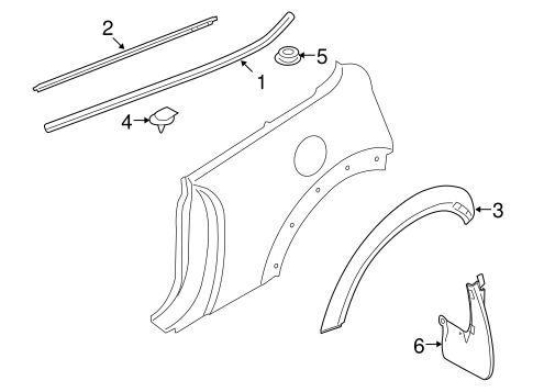 Cooper EXTERIOR TRIM - QUARTER PANEL