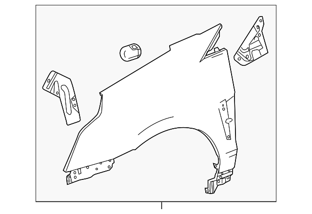 22860723 Деталь FENDER, RIGHT