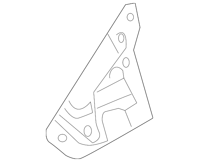 20802743 Деталь FENDER REAR BRACKET, RIGHT