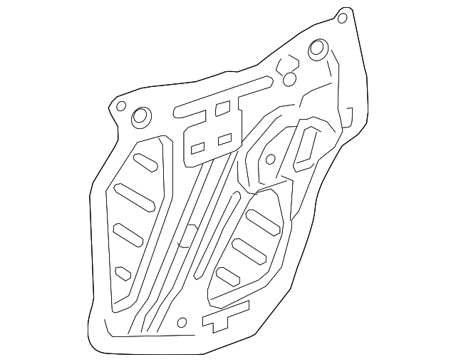 22780545 WATER DEFLECTOR, LEFT