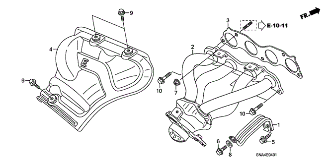 CIVIC SEDAN EXHAUST MANIFOLD (2.0L)