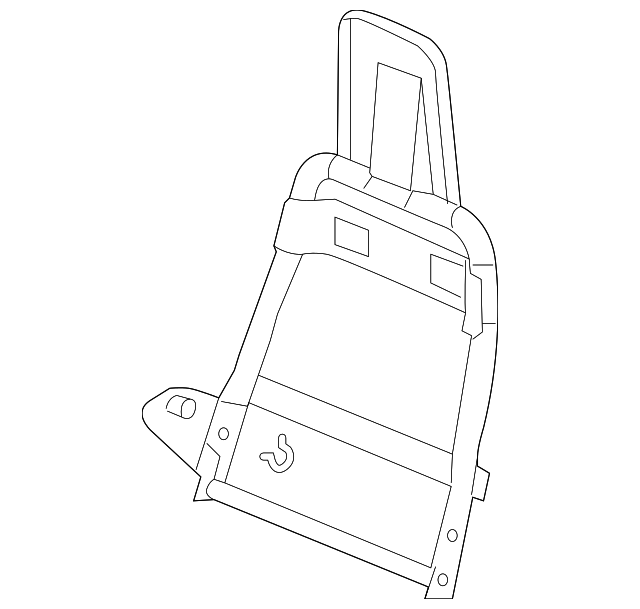 19127858 Деталь SEAT BACK FRAME, RIGHT