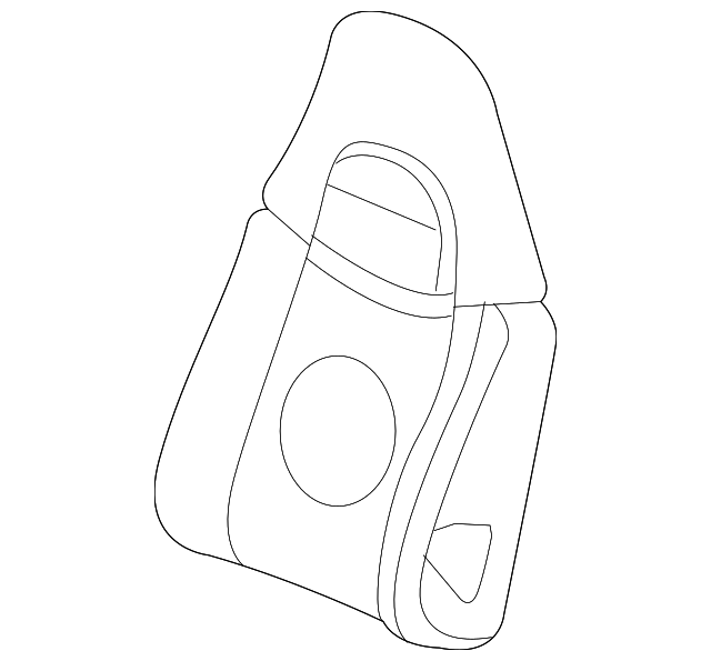 19128182 Деталь SEAT BACK PAD, RIGHT