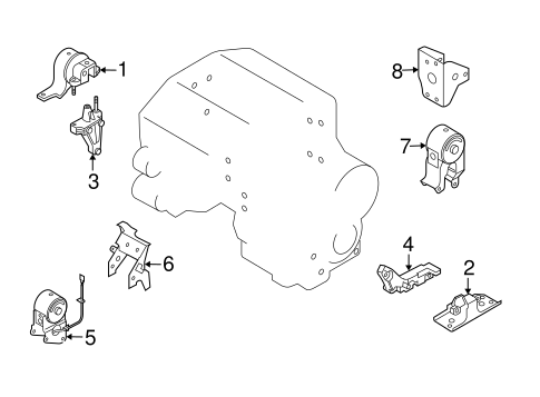 Murano ENGINE & TRANS MOUNTING