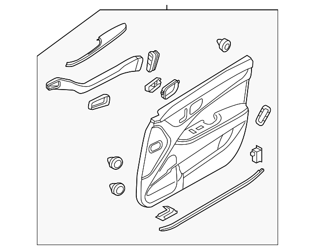 82306-3NIM0-RB4 DOOR TRIM PANEL, RIGHT