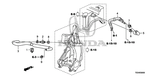 ENGINE/BREATHER TUBE (L4) for 2011 Honda ACCORD COUPE #1
