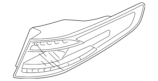 92412-4U100 Деталь LENS & HOUSING, RIGHT