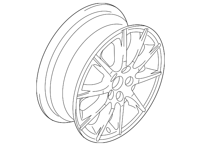 4321057L10ZRD Деталь WHEEL, ALLOY