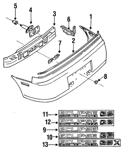 Eclipse BUMPER & COMPONENTS - REAR