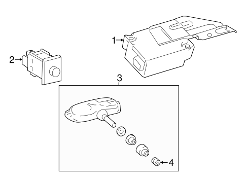 Tacoma TIRE PRESSURE MONITOR COMPONENTS 2