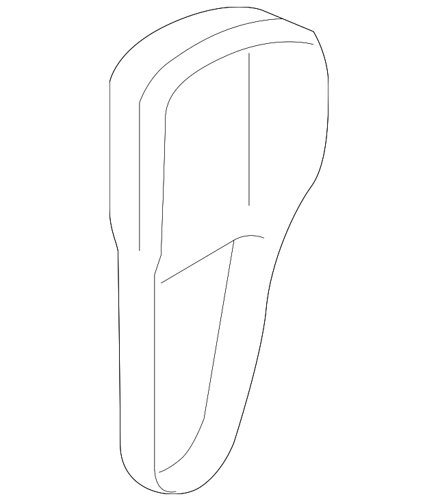 MR610898 Деталь ADJUST COVER, LEFT