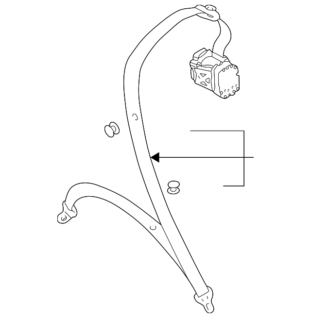8E5-857-807-AB-LEQ Деталь CENTER SEAT BELT