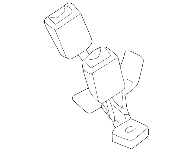 8E0-857-739-B-01C Деталь BUCKLE END, LEFT