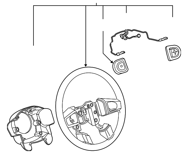 15860964 Деталь STEERING WHEEL