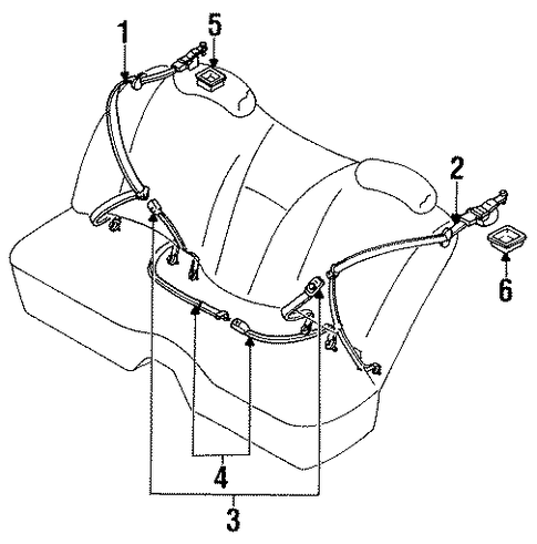 Q45 REAR SEAT BELTS