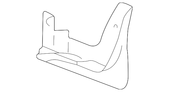 86831-38000 Деталь MUD GUARD, LEFT