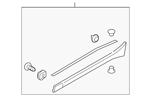 91112AL54A Деталь LOWER MOLDING, RIGHT