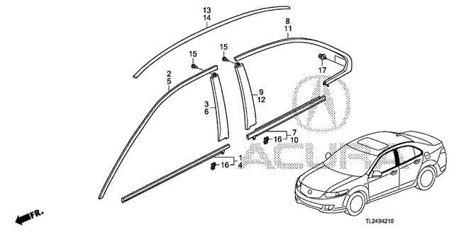 TSX SEDAN MOLDING