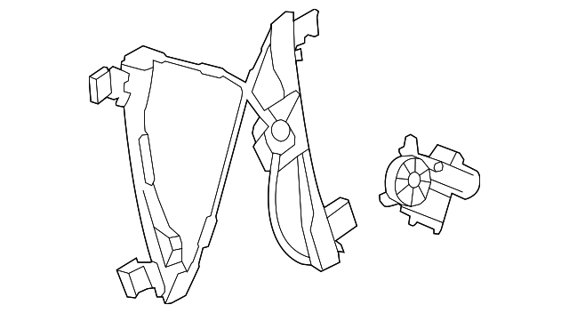 95382557 WINDOW REGULATOR, RIGHT