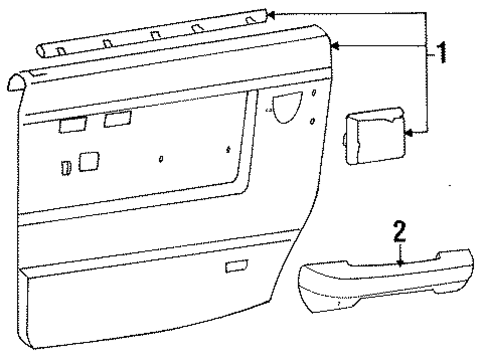 Colt INTERIOR TRIM - REAR DOOR