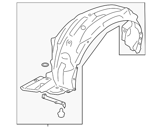 SU003-06093 Деталь FENDER LINER, RIGHT