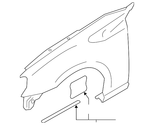 SU003-01390 Деталь FENDER, RIGHT